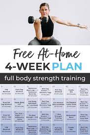 free 4 week workout plan for women
