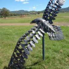 Sculpture Wedgetail Eagle Metal Life