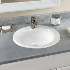 oval drop in bathroom sink