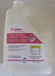 sc johnson professional carpet pre spray bonnet cleaner concentrate gallon 680082