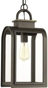 progress lighting p6531 108 refuge 1 light hanging lantern oil rubbed bronze