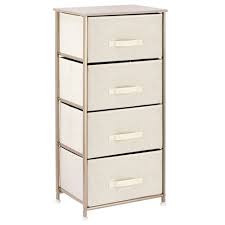Depending on your storage needs, you can choose between dresser of have a look at our clever boxes to expand your storage options. Mdesign Vertical Dresser Storage Tower With 4 Drawers Cream Gold Target