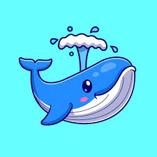 cartoon whale images free on