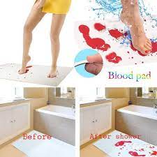 bath mat color changing sheet turns red