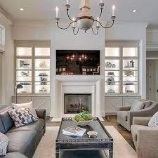 Bookshelves Around Fireplace Design Ideas