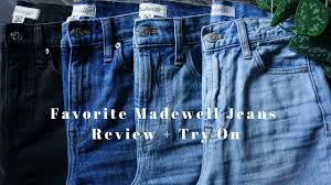 Favorite Madewell Jeans Review + Try On - YouTube