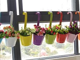 hanging pot metal planter flower pots