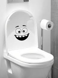 1pc Funny Cartoon Smiling Face Toilet