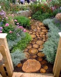 Beautiful Wooden Garden Paths