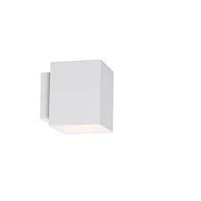 modern wall lamp square white sola