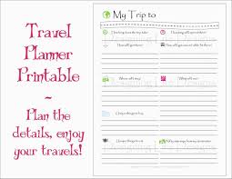 Free Printable Vacation Itinerary Travel Template Planner