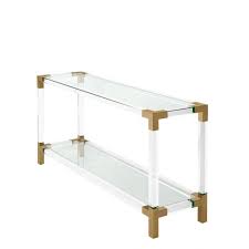 Harlow Lucite Acrylic Console Side