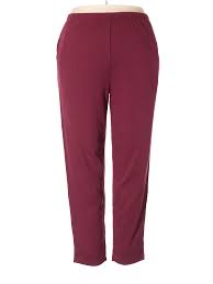 Details About Nwt Lands End Women Red Casual Pants 1x Plus