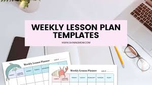 weekly lesson plan templates 15 best