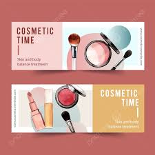 beauty cosmetic banner vector art png