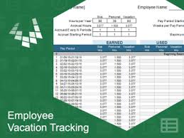 Employee Vacation Tracking Template Meylah