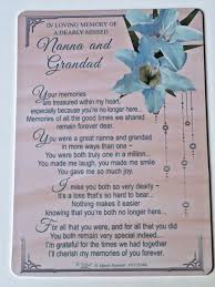 graveside memorial verse card keepsake