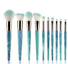 10pcs mable tiffany blue makeup brush