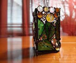Stained Glass Candle Holder Pachwork