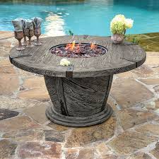 Old World Gas Fire Pit Table By Veranda