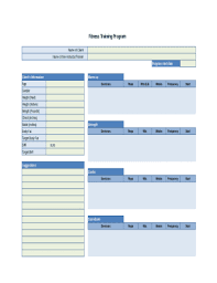 free editable workout planner templates