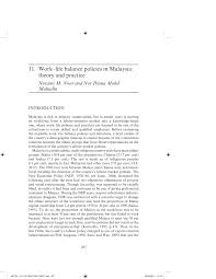The malaysian trades union congress (mtuc) has long been. Pdf Work Life Balance Policies In Malaysia Theory And Practice