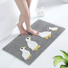 cute duck bath mat machine washable