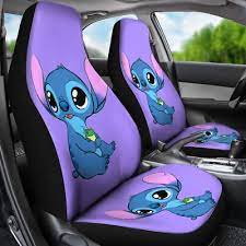 Cute Stitch Car Seat Covers Set Of 2