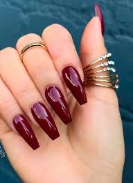 (rhinestones, 3d flowers, clay cane slices, nail stamping, 3d rubber molds, nail jewelry rings & charms, design nail tips, stripping tape, colored gel & acrylic). 30 Gorgeous Burgundy Nail Color With Designs Follow Lifestyle Burgundy Acrylic Nails Nail Designs Burgundy Nails