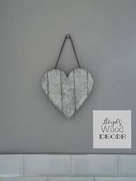 Wooden Hanging Rustic Heart Wall Plaque