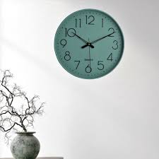 Green Wall Clock Silent Non Tick