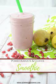 pomegranate guava smoothie delicious