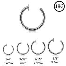 Get Quotations 316l Surgical Steel Open Nose Ring Hoop