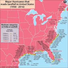 Us Hurricane Map Major Hurricanes In Usa