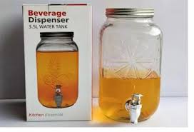 Beverage Dispenser Glass Water Tank