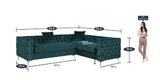 tidafors velvet corner sofa in