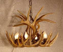 how to make an antler chandelier
