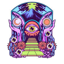 the eye psychedelic trippy mushrooms