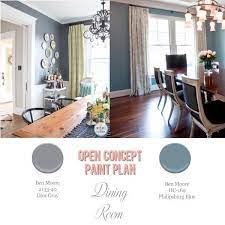 open concept kitchen living room paint