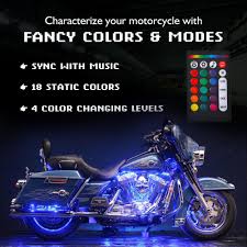 Orange Tech 12pcs Motorcycle Led Light Kit Strips