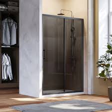 Black Sliding Shower Door 8mm