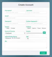 cool registration form using html css