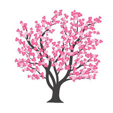 Cherry Blossom Tree In Vector