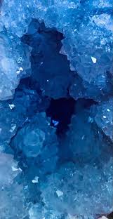 beautiful blue crystal dark blue