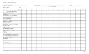 Business Expense Spreadsheet Template Free With Small Plus Monthly