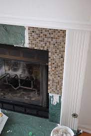 Diy Tile Over Marble Fireplace Makeover