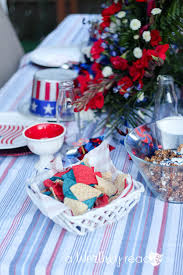 red white blue outdoor party theme