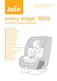 User Manual Joie Every Stage R129