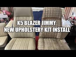 K5 Front Buckets Get New Upholstery