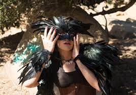 Black Raven Feather Costume Mask Crow Blackbird Raven - Etsy Norway